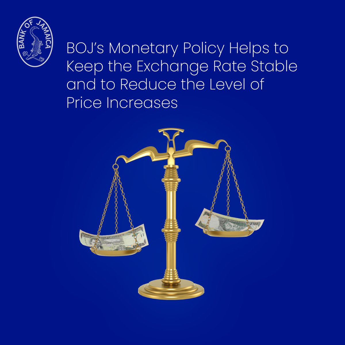 JISNews's tweet image. If the Jamaican dollar depreciates too much against the US Dollar, imported goods and services will become more expensive, therefore driving inflation higher.

Visit @CentralBankJA for more info!

4%-6%inflationtarget #forabetterlife