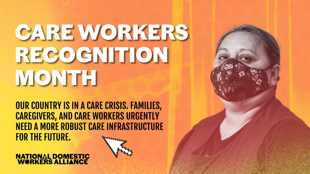 #CareWorkersRecognitionMonth is an opportunity to celebrate the women of color making (on average) $12 an hour to take care of our kids, our elders, our disabled loved ones, and anyone else who needs it.