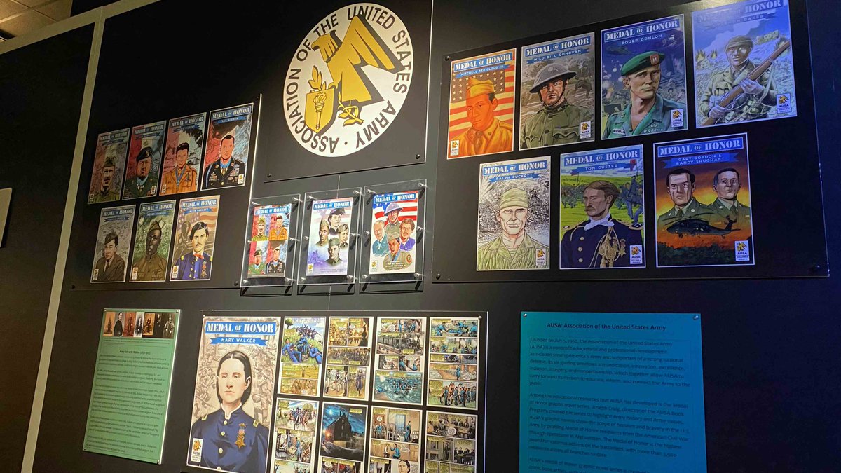 AUSA Graphic Novels Featured in New Exhibit

‘Ka-Pow Boom!’ Highlights Role of Comics, Illustrative Art in Military Life | <a href="/USAHEC/">TakeOver by R</a>

Read more: ausa.org/news/ausa-grap…