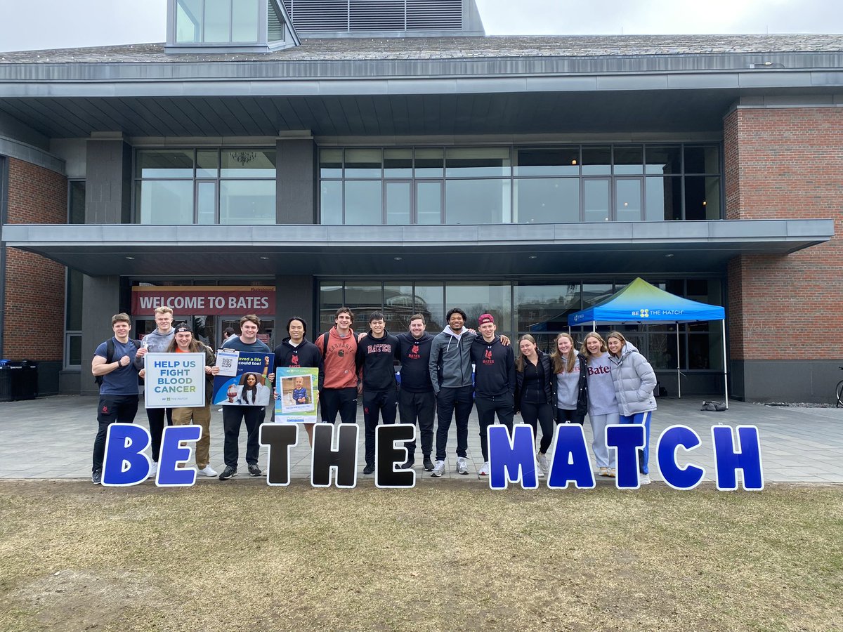 Bates_Football's tweet photo. The Bates Football Program is always proud to partner with the Be The Match non-profit organization for curing blood cancers. Be The Match, operated by the National Marrow Donor Program (NMDP), has managed the most diverse marrow registry in the world.

https://t.co/TvT3sX7Ygd https://t.co/Y5BG0QeWXx