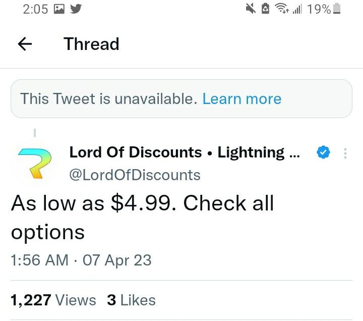 bigbadvon's tweet photo. @LordOfDiscounts u deleted ur tweet? @LordOfDiscounts https://t.co/AVdifvUfpN