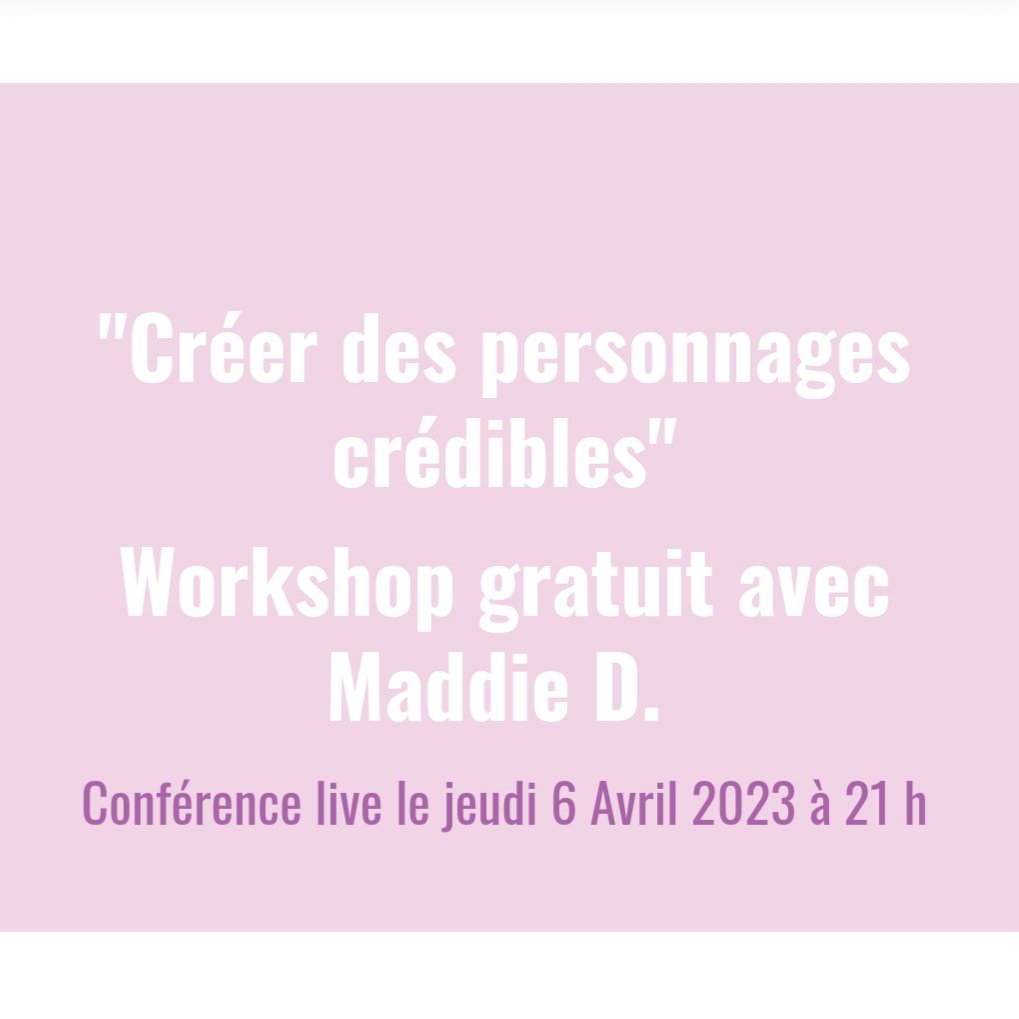 ChaniBrooks's tweet photo. Si vous voulez passer de l'autre côté de la plume et écrire votre propre romance📖, Maddie D commence une série de formations! 📚
Le workshop de ce soir est gratuit!🎁
https://t.co/MDvj3BNocp
#devenirecrivain #ecrivain #ecrireunroman #formationecriture https://t.co/mW7TR15wF8