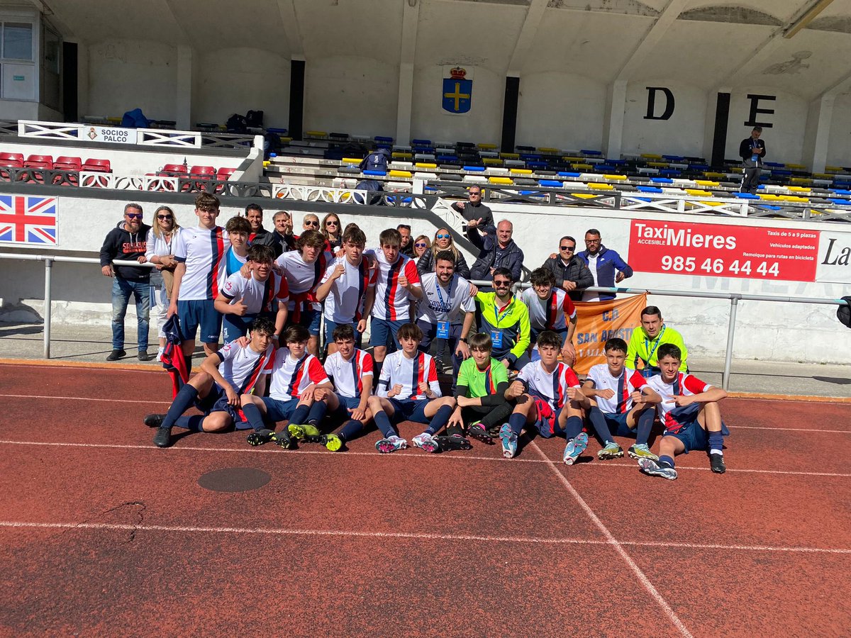 CD_San_Agustin's tweet photo. 🏆 PRIMEROS RESULTADOS @TorneoOviedoCup ❤️

✅ INFANTIL A 1-0 Quirinal 

✅ CADETE B 6-0 CD Raices

❌ CADETE A 0-3 Eibar 

❌ CADETE B 0-4 Athletic Bilbao

❤️ #VamosSanAgus https://t.co/Rpl9QOIh8i