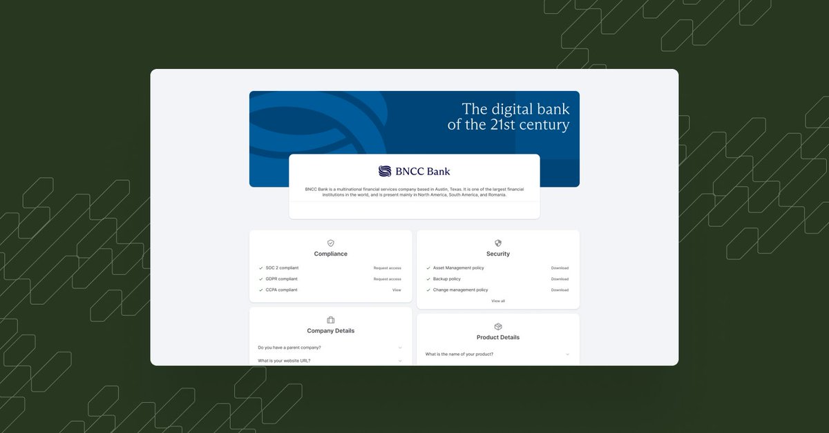 By sharing security information EARLY in the sales process, you can accelerate the sales cycle to close deals faster. 

Ready to see if a Trust Page is right for you? Start your free trial at HyperComply today, no cc required. 

Get started: hubs.la/Q01KnG8y0