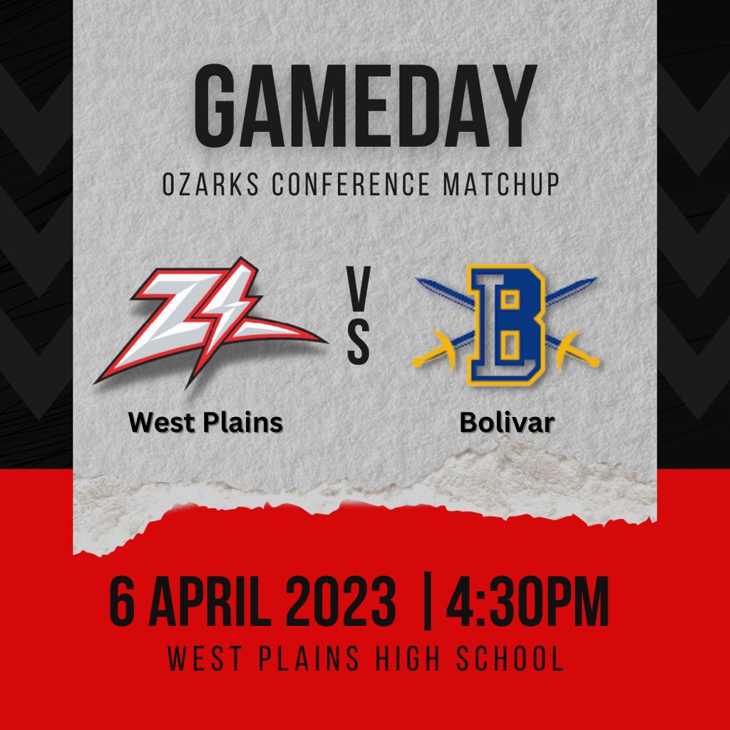 ZizzerBaseB's tweet image. 🚨 ZIZZER GAME DAY 🚨
📍: WPHS Baseball Field
🆚: Bolivar Liberators
⌚️: Varisty @ 4:30; JV to follow
#ChangetheCode #ZizzerBaseball