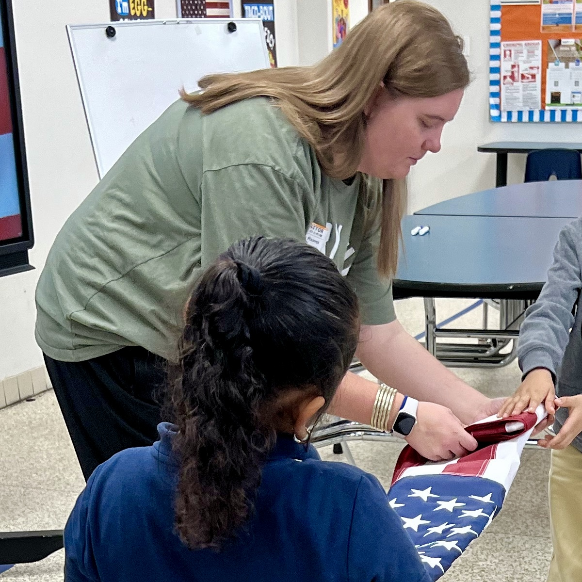 CarryTheLoad's tweet photo. Nathan Adams Elementary hosted their own #CarryTheFlag event today. Students learned how to fold the flag & wrote their heroes’ names to decorate their school with #patriotism
Learn how to inspire the next generation:
https://t.co/UZ8tkMh62Z
#BeTheFlag #DallasISD #CarryTheLoad https://t.co/2qweDuprLi