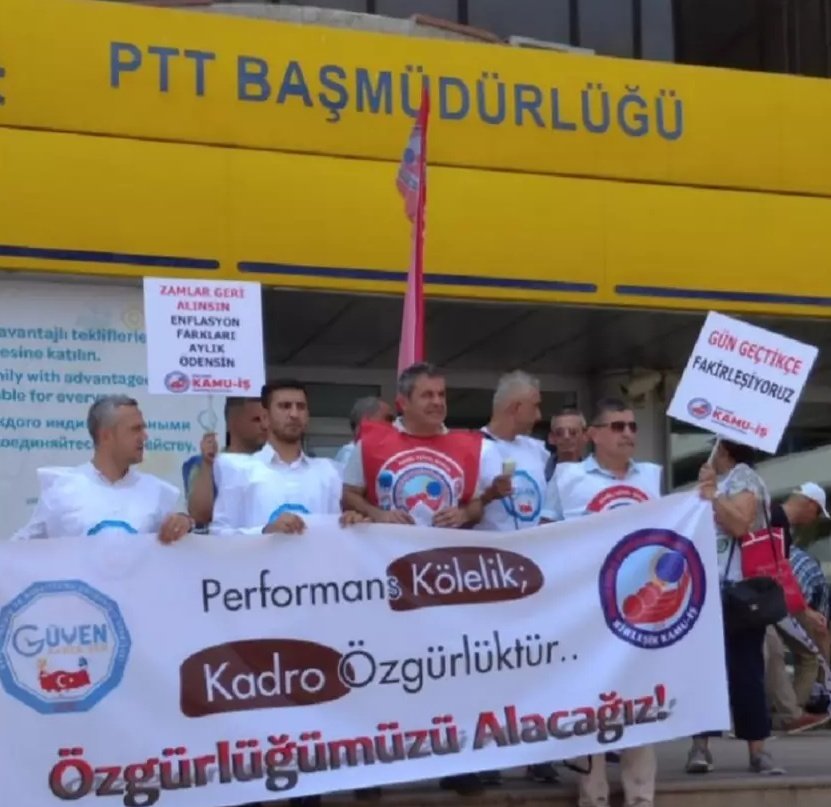 Performans Kölelik 
Kadro özgürlüktür 
Hakkımız olanı istiyoruz.
#pttihslilerekadro