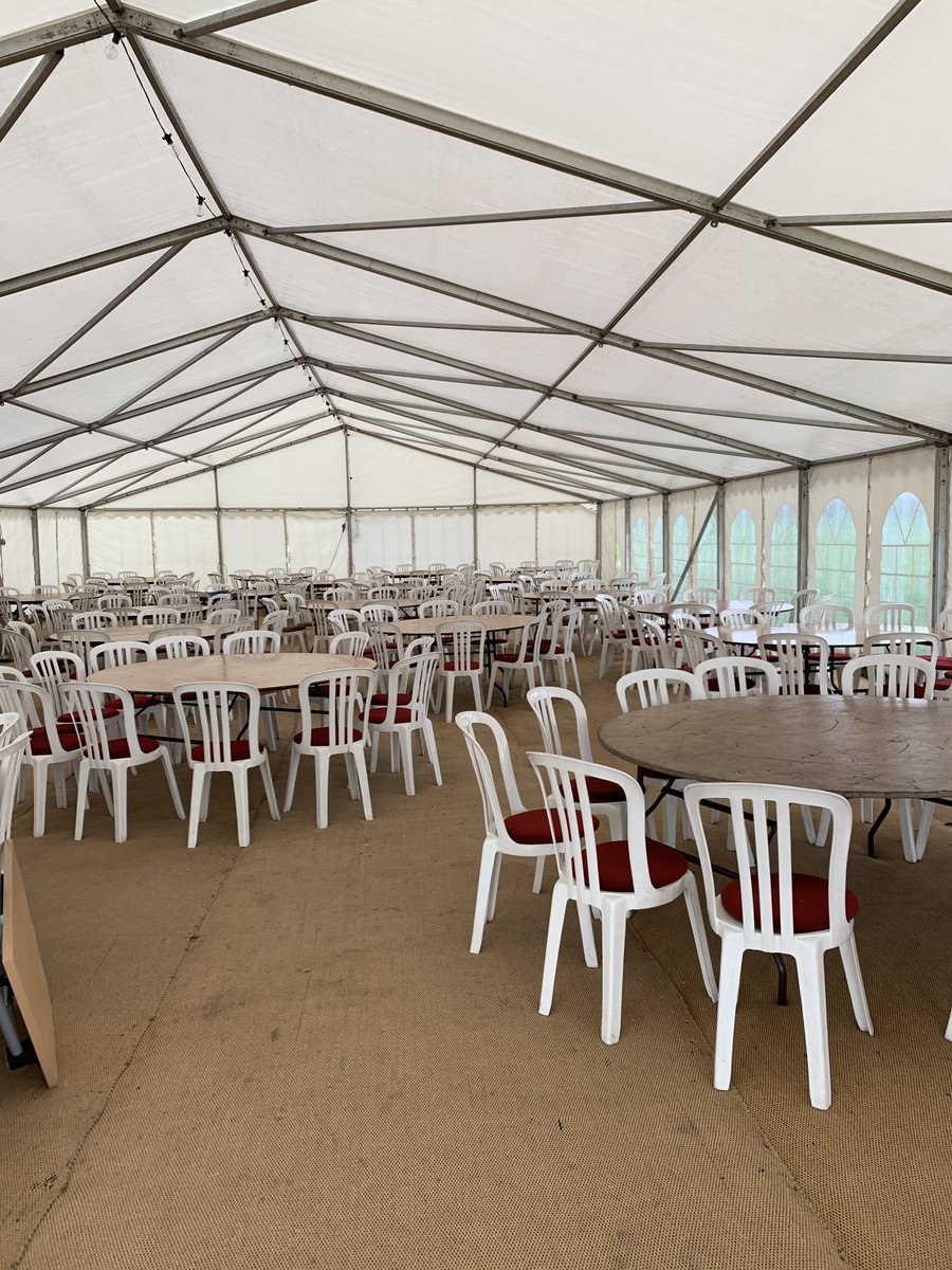 EytonRaces's tweet photo. Setting up for #EytonRaces centenary lunch celebration. It is hard to believe, although course has evolved it’s been at #eyton for 100 years 🏇🏾🏇🏾🏇🏾🏇🏾

#centenary #100years #gopointing #pointtopoint #HorseRacing #racing  #gopointing https://t.co/F0RK0E7Af0