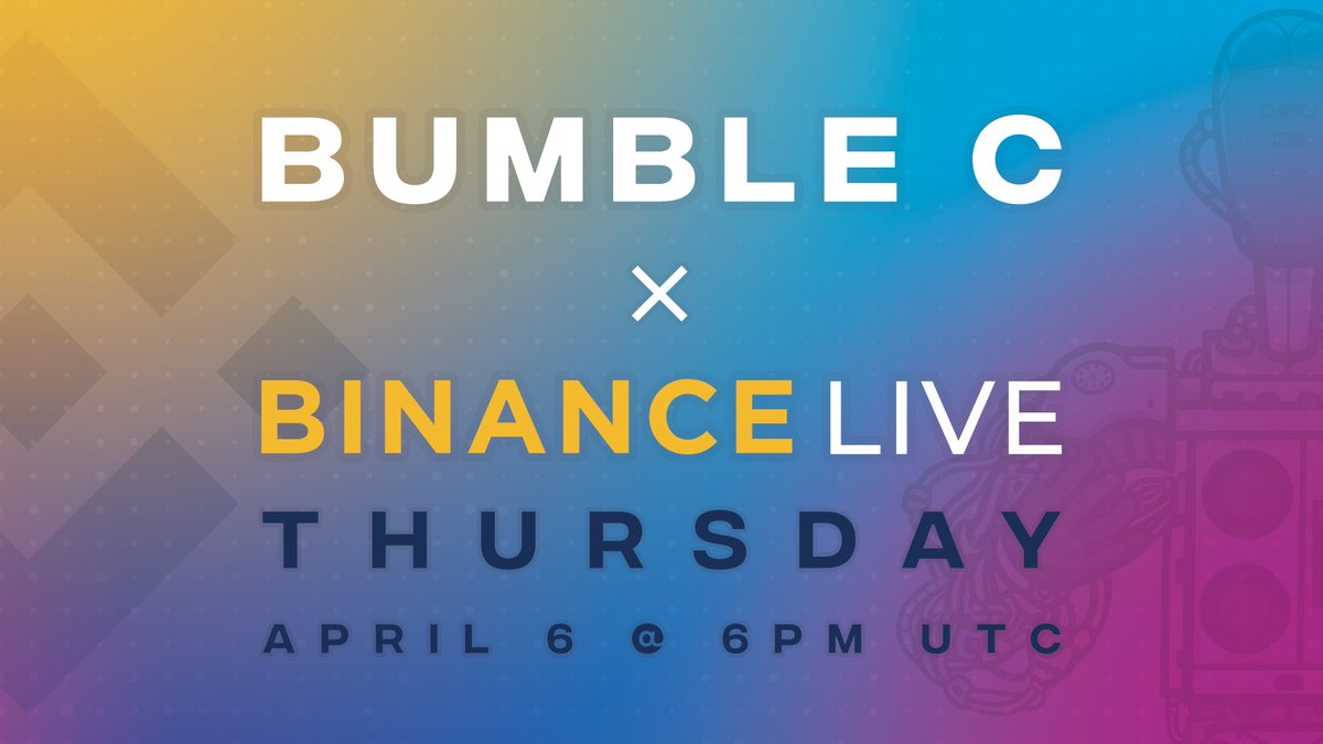 BumbleCETH's tweet photo. OUR #BINANCE LIVE AMA JUST WENT LIVE WITH A $100 GIVEAWAY FOR PARTICIPANTS 🤖

https://t.co/C7jrqnGqRU https://t.co/mdpJxon00d