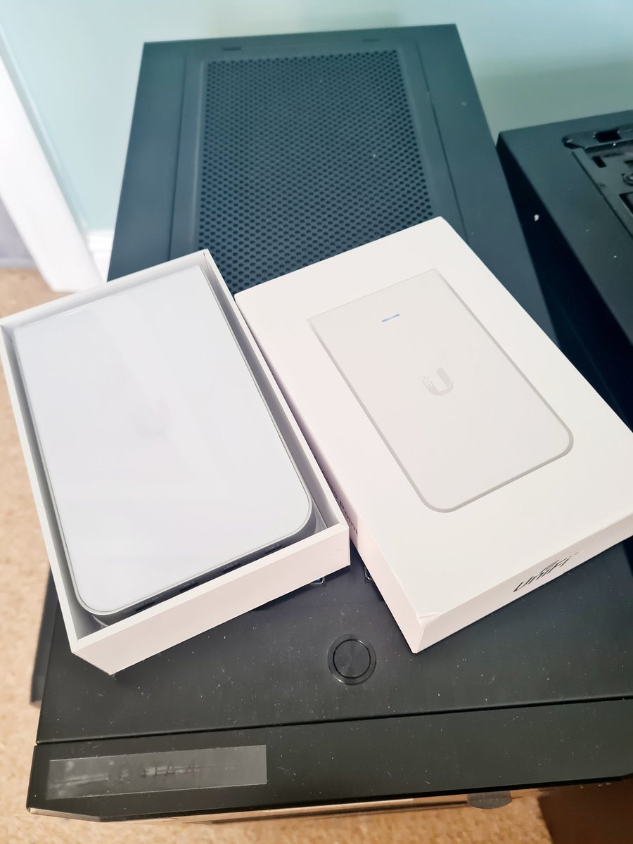 kablekings's tweet photo. Today we installed some @Ubiquiti wall mounted access points ,Not only are these devices slick looking they also have 4 LAN ports to hardwire more devices like laptops , desktops and gaming consoles @UniFiEverywhere #Unify #KableKings #Noproblemsjustsolutions #NetworKings #WiFi https://t.co/zq7YGF48E4