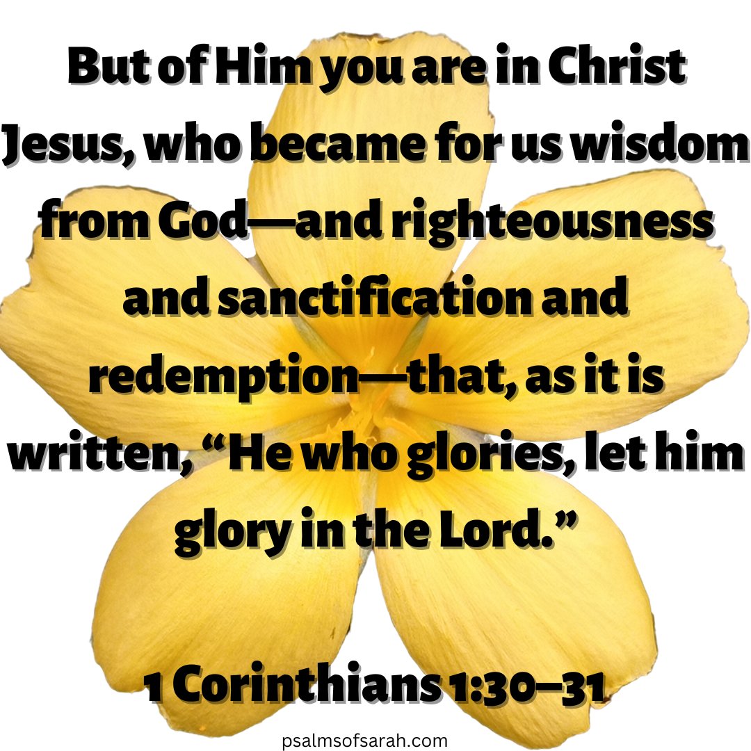 sarah_namondo's tweet photo. It is Jesus, His wisdom in your life, His righteousness and His perfect redemptive work on the cross that make you a success. So when you boast of your success, you can boast only in Jesus. Without Jesus, you have nothing to boast about. Devotional by Pst Prince.
#boastinchrist https://t.co/awAdux1kac