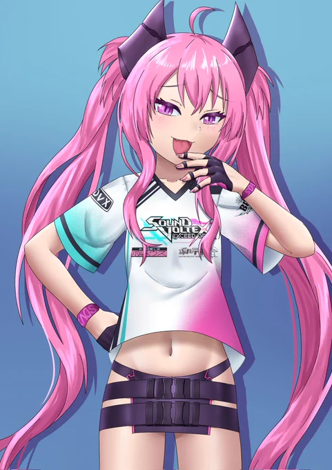へそに集中しすぎてあとはダメでした…へそいいよね!?#SDVX #sdvx_art 