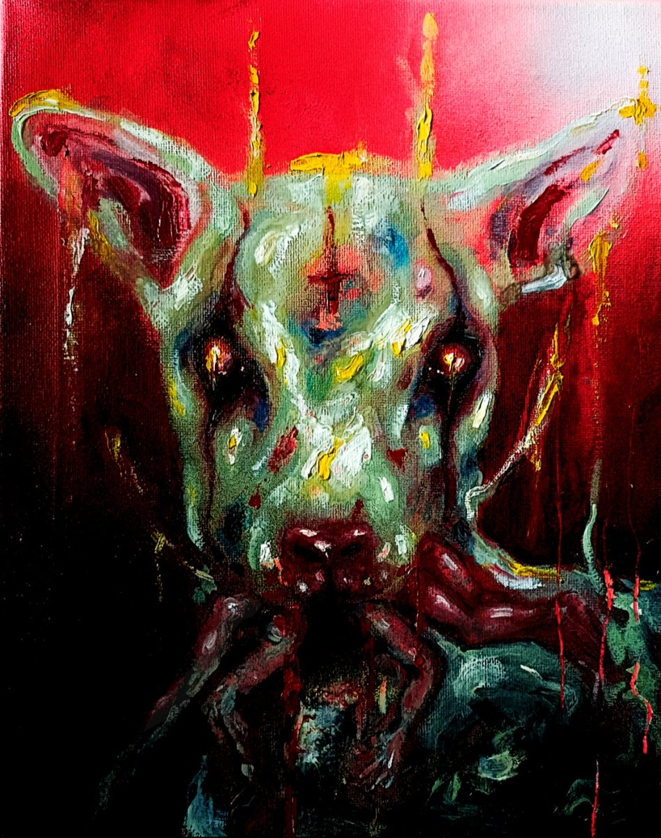 AnnaScaryArt's tweet photo. 30x25cm, mixmedia on canvas, 2023
#art #artwork #figurativeart #darkart #darkartist #horrorart #oilpainting #macabre https://t.co/ABgv2iOx0l