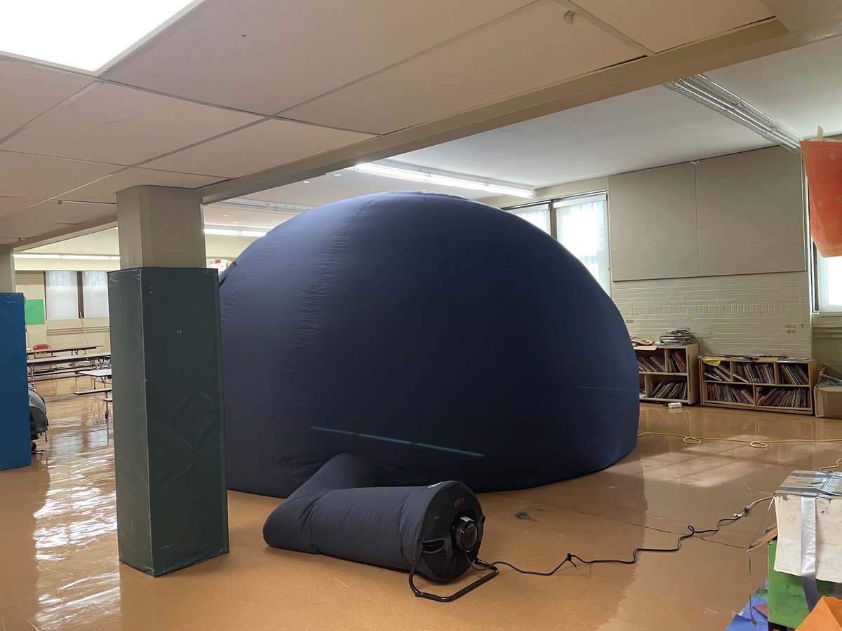 All SDUC 5th grade students in partnership with The Challenger Learning Center are experiencing the portable Planetarium this spring in alignment with their 4th quarter science unit!