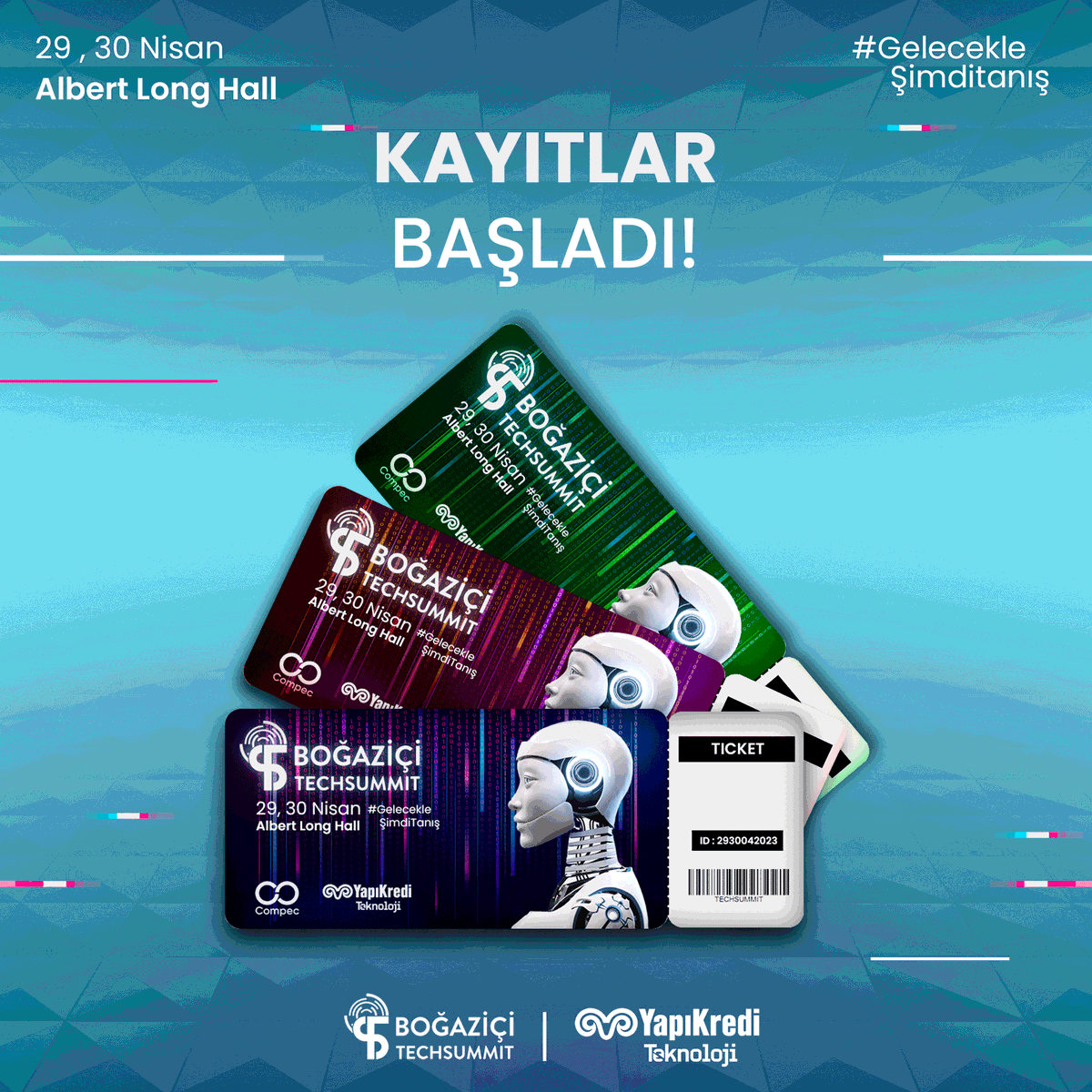 BounTechsummit's tweet photo. 📢14. Boğaziçi TechSummit kayıtları açıldı!
Kayıt olmak için profideki linke tıklaman yeterli. Biran önce yerini ayırmayı unutma!🚀
#bountechsummit#techsummit #boğaziçiüniversitesi
#thatsIT #teknolojizirvesi #bouncompec #teknoloji #compecrocks #yapıkrediteknoloji https://t.co/pBrlWEdvMJ
