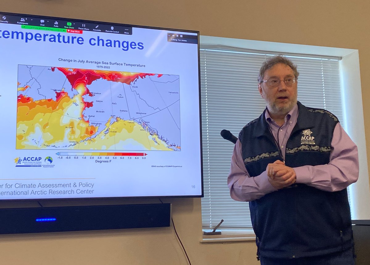 UAF climate specialist Rick Thoman says he has “extreme event fatigue” but that “there is hope, and we can all contribute” at the Western Alaska Interdisciplinary Science Conference in Dillingham. To watch sessions on Zoom register at WAISC’s website - links on KDLG.