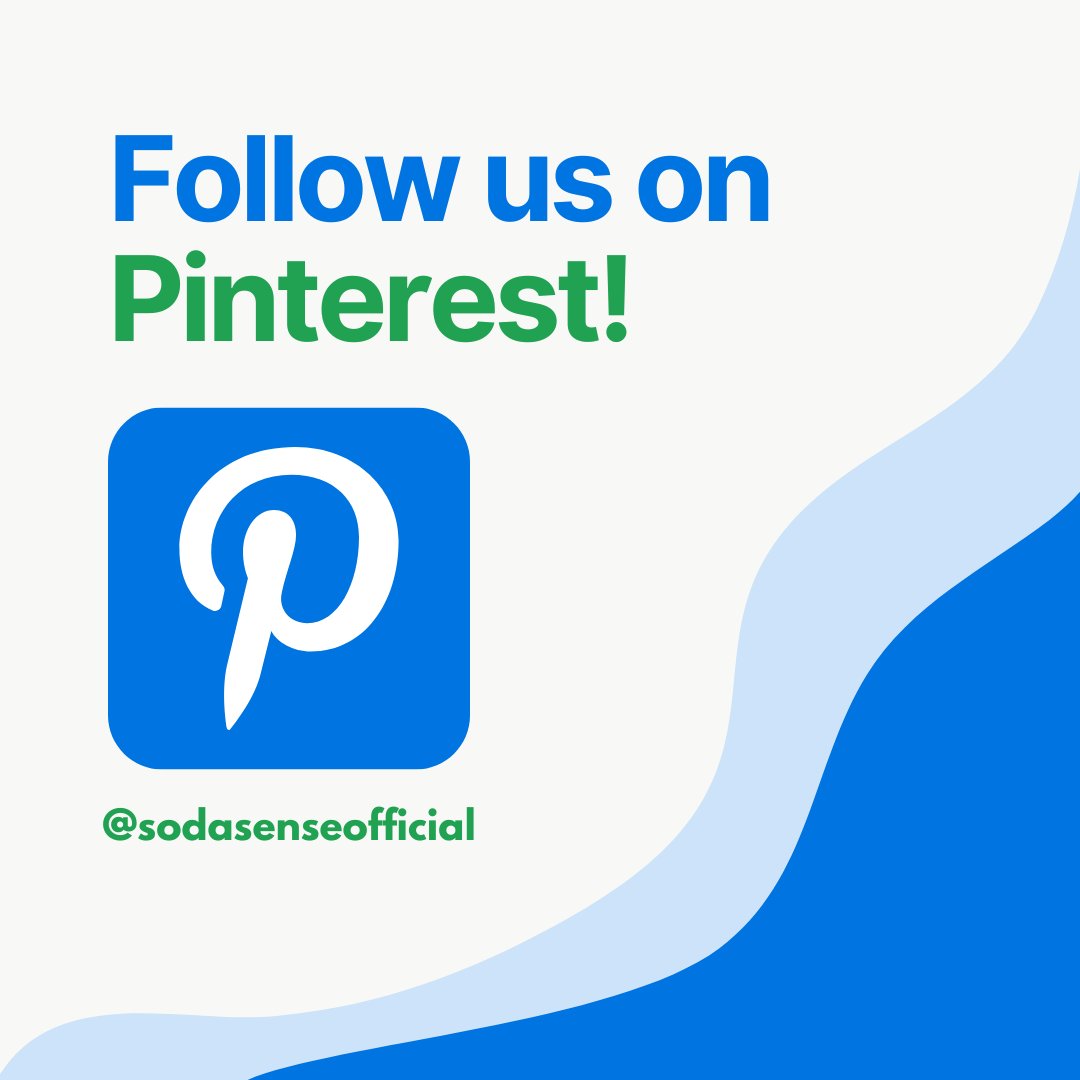 Did you know Soda Sense is on Pinterest?! Follow us today to receive the newest recipes, blog posts, and more! pinterest.com/sodasenseoffic…