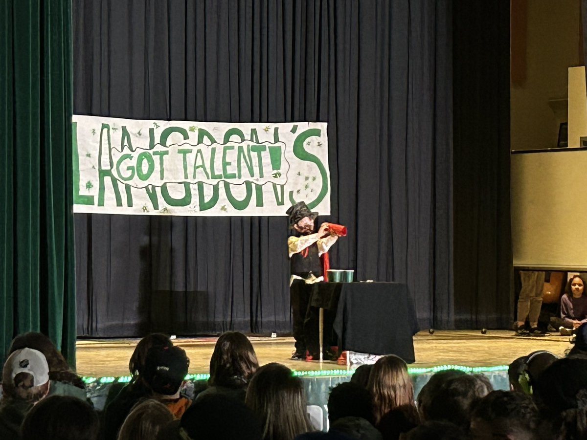 s_heffer's tweet photo. A little bit of dancing, singing, instruments and magic!  Courageous students took to the stage yesterday for Langdon’s Got Talent! #rvsed https://t.co/rUsKpePce9
