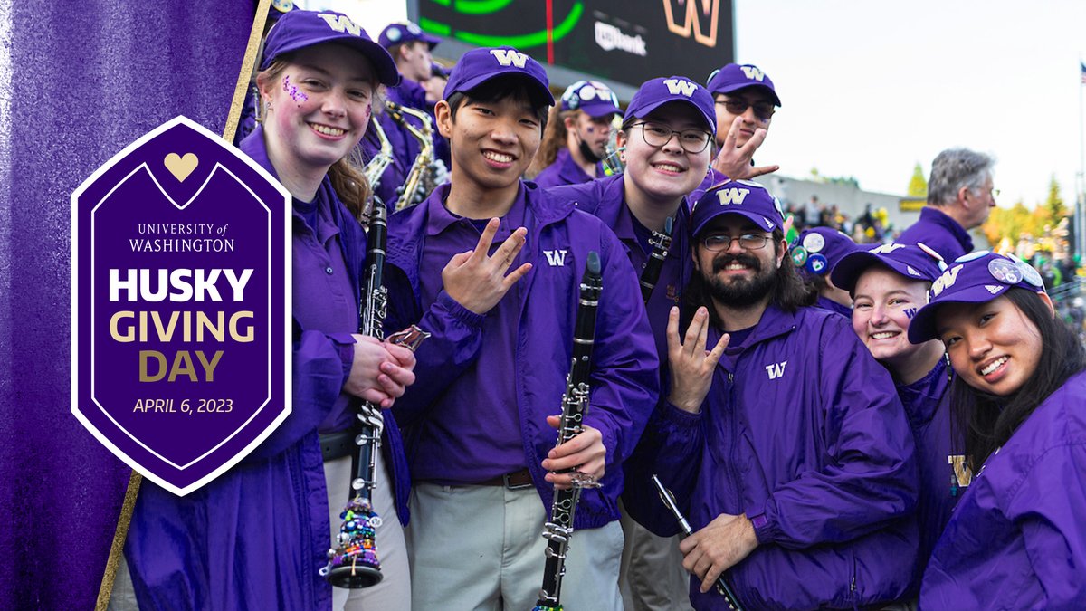 huskyband's tweet photo. Thanks for supporting the Husky Marching Band on #HuskyGivingDay!

You can help us reach our gift goals and unlock additional funds for our program: https://t.co/vni5J9aw6Z

#GoHuskies #TheLoyalBand https://t.co/LSuDo3RktC