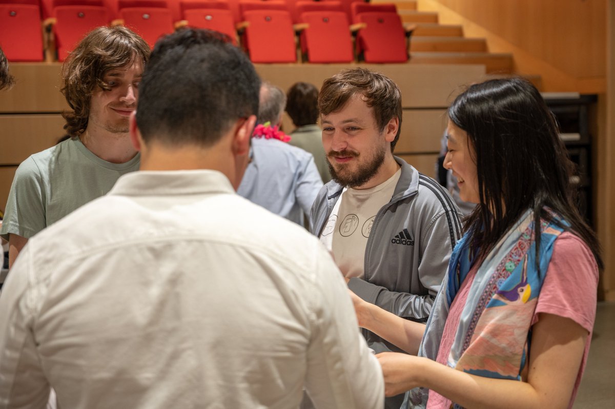 Happy Graduate and Professional Student Appreciation Week! We appreciate all you do. MCS celebrated graduate students — including Berry Research Award winner Xuecong Fu and Young Teaching Award Samson Leung — with a luau-themed social.