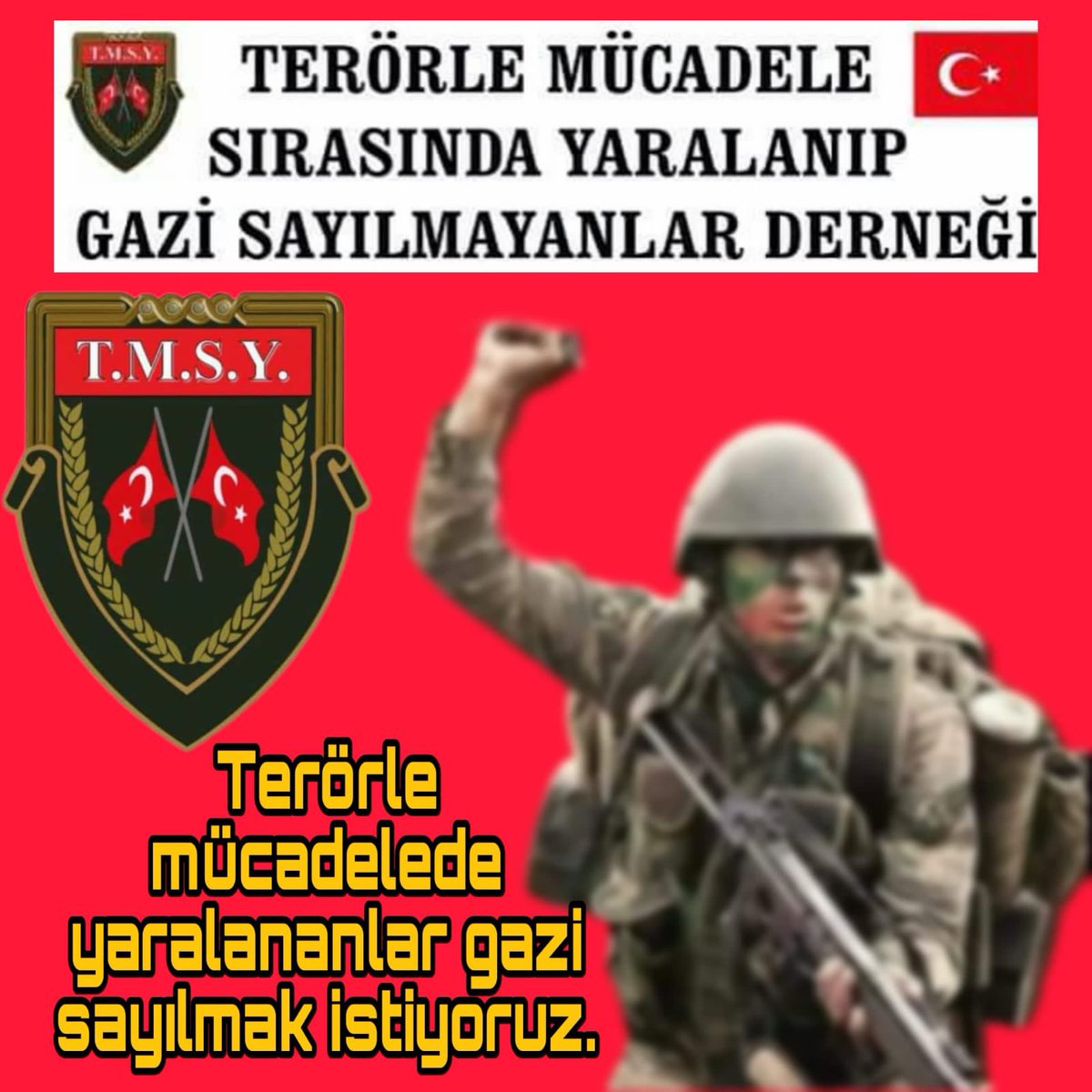 yuksel_bogrek's tweet photo. #GaziSayılmayanlaraBaharlarGelsin
@kilicdarogluk @eczozgurozel @dr_sozdemir @CHPMuratBakan @fatmakaplan @herkesicinCHP @chpgenclikgm Allah var gam yok mutlaka bizide birileri adam yerine koyup gazi sayacak inşallah https://t.co/85DK57rkoQ