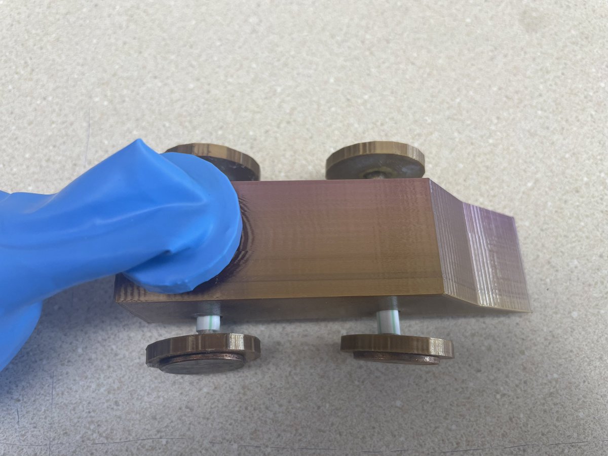mrdulberger's tweet photo. Well this is pretty cool!
One of my Invention & Innovation students used @tinkercad to design a balloon powered car. It’s completely made out of @dremel 3D Printed parts except for the straw “bearings,” penny hub caps and balloon. #3dprinting #mimscte https://t.co/rFs7YY500U