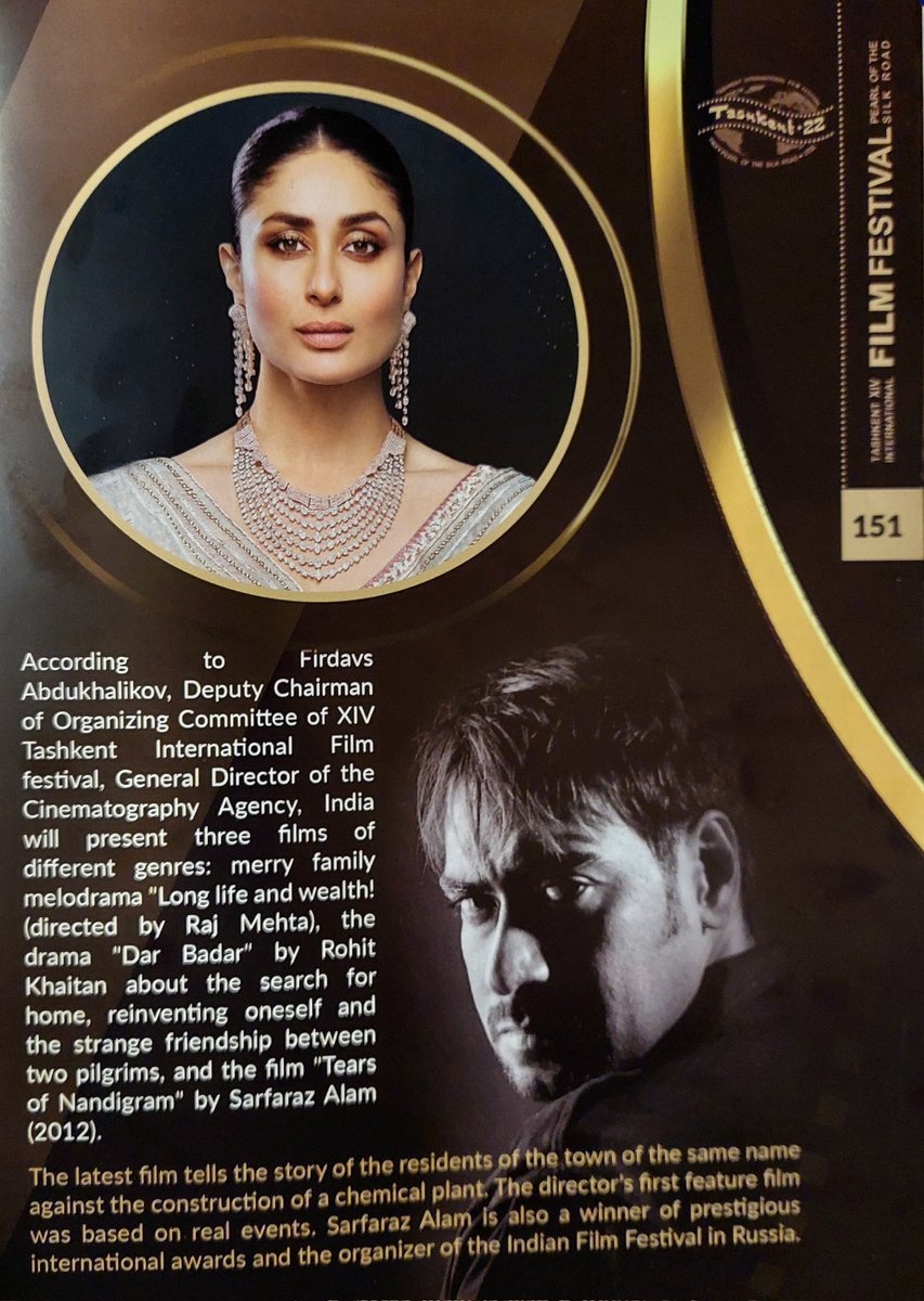 It is very pleasant and proud to appear in the same magazine with the legends of Bollywood 🎬 #AkshayKumar #KareenaKapoor #AjayDevgan #KumarSanu #DavidBejitashvili #Producer  #Bollywood