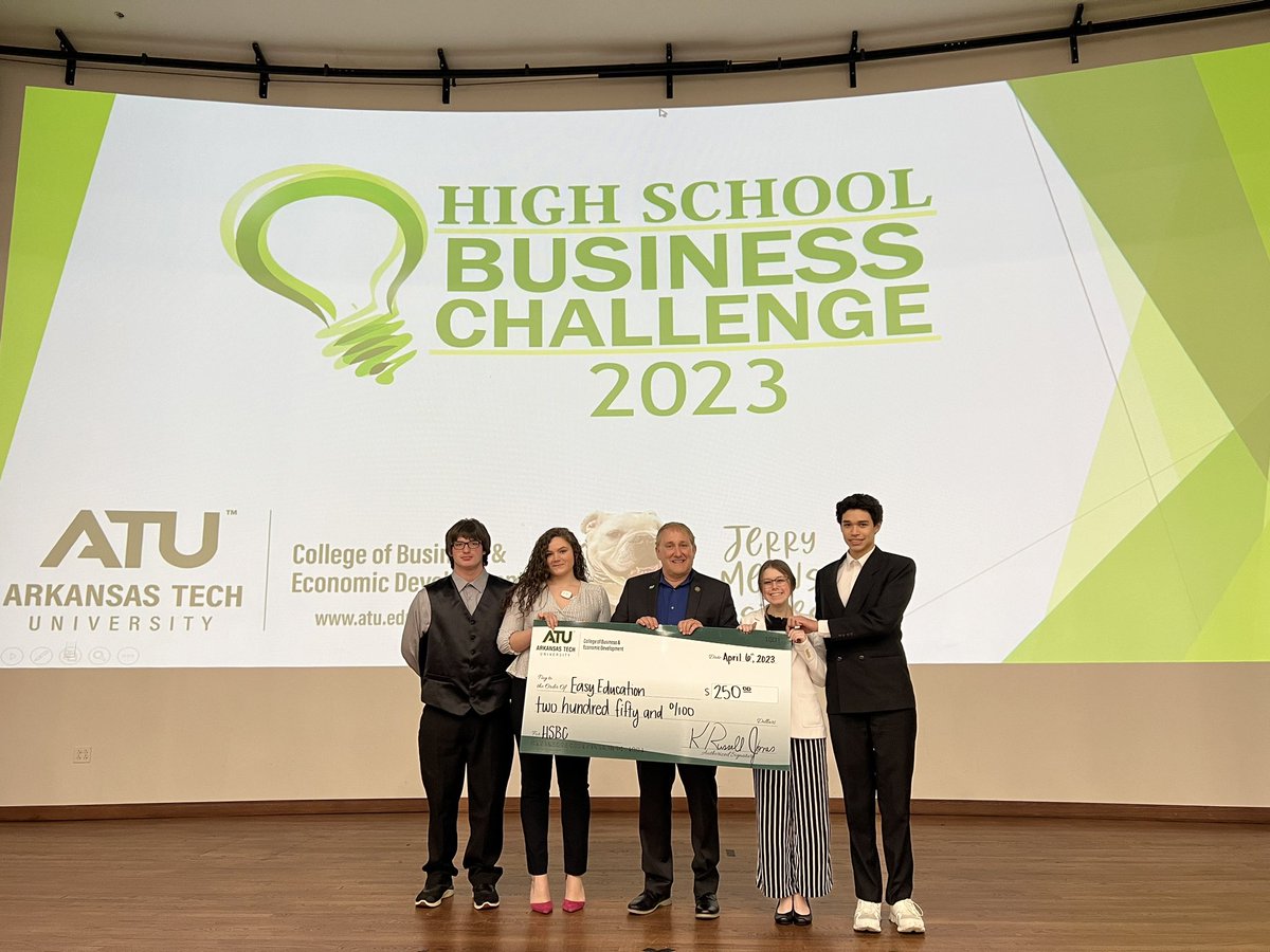 Easy Education Marketing team won 2nd place in the ATU Business Challenge. CONGRATULATIONS Jacob, Kylie, Cadence and Jackson. <a href="/MHHSGoBombers/">Mary Beth Russell</a> <a href="/Dr_JakeLong/">Jake Long</a> <a href="/DanaJoBrown/">Dr. Dana Brown</a> <a href="/EdDcte/">Arkansas Ed. DCTE</a> <a href="/MHHSCA/">MH Career Academies</a> <a href="/MHJuniorHigh/">MHJH</a>
