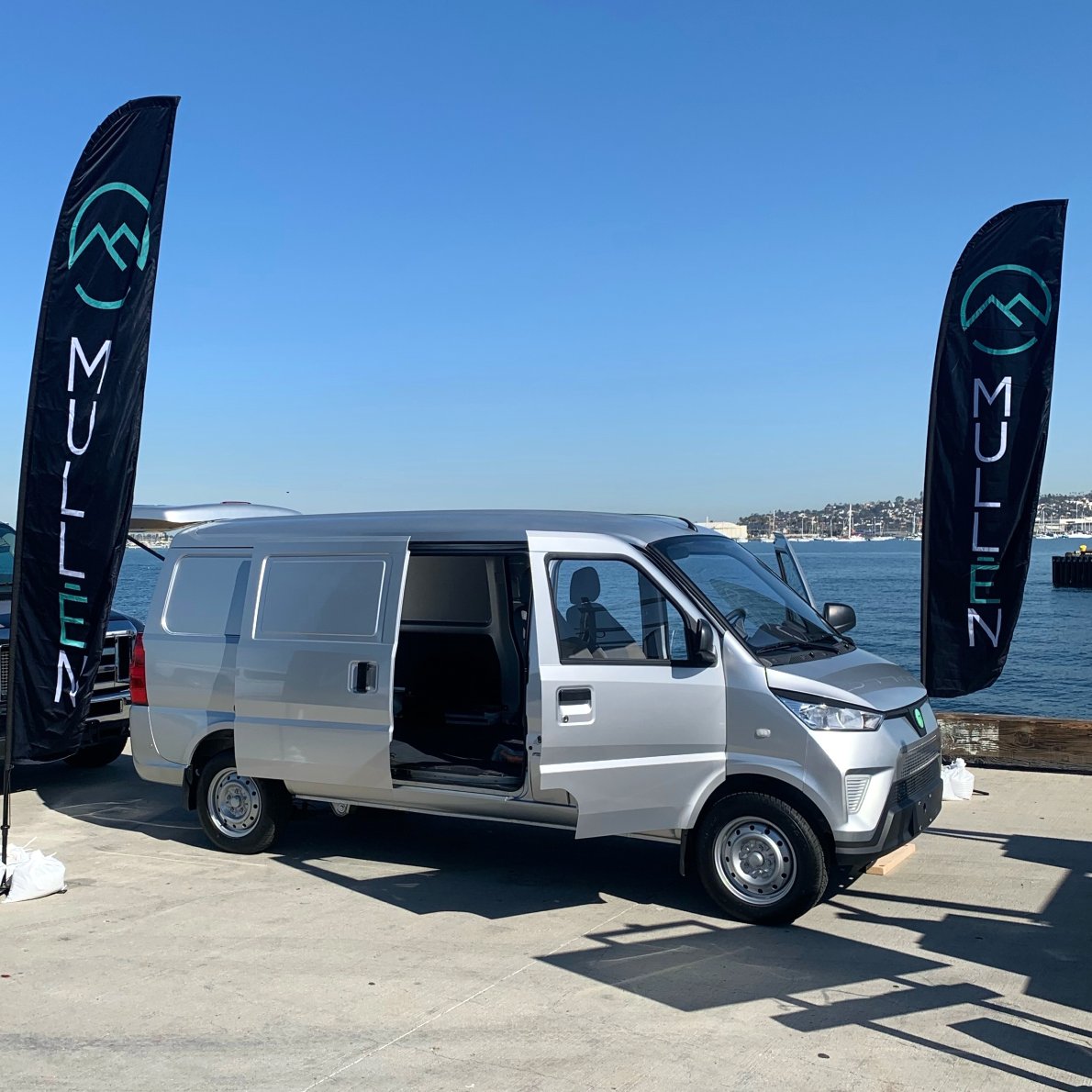 BollingerInnov's tweet photo. It’s a beautiful day in San Diego, CA; the #MullenONE #EV cargo van is on display at Port Pavilion until 3 pm today. Come down and visit us by the bay at SDG&amp;E’s #EVFleetDay 2023.

#MullenCommercial #MullenUSA #AltFuels #CleanEnergy #FleetManagement #Class1 #CommercialEV #EVFleet https://t.co/FzIk0aXFj4