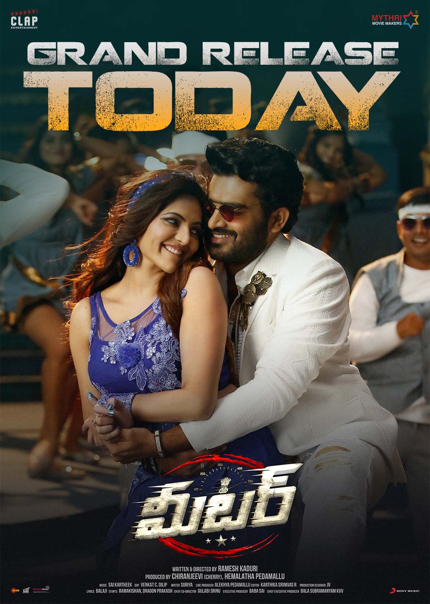 ClapEntrtmnt's tweet photo. The SEASON OF ENTERTAINMENT begins 🔥🔥

#Meter GRAND RELEASE TODAY 💥💥

Book your tickets now!
- https://t.co/wea0XiDOBy

@Kiran_Abbavaram @AthulyaOfficial #RameshKaduri #SaiKartheek #VenkatCDilip #JV @MythriOfficial @SonyMusicSouth https://t.co/xyN49sg8VS