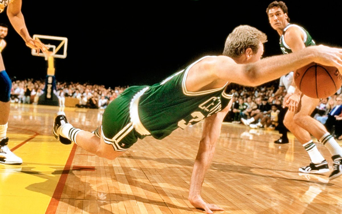 "Leadership is diving for a loose ball, getting the crowd involved, and getting other players involved. It's being able to take it as well as dish it out. That's the only way you're going to get respect from the players.” (Larry Bird)
