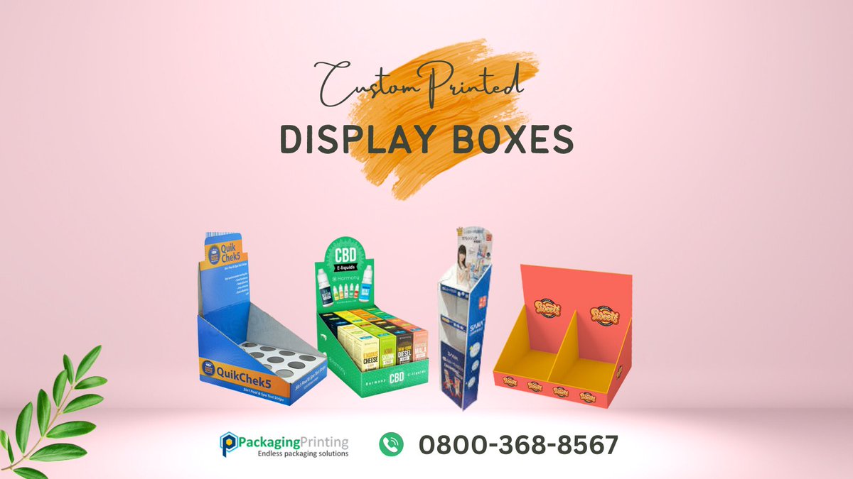 packprint_co_uk's tweet image. Our eco-friendly custom #displayboxes offer an elegant and practical solution to #showcase your #products without obstructing the view. Attract your target audience with endless possibilities for display.

Get Your Boxes packagingprinting.co.uk/custom-boxes/d…