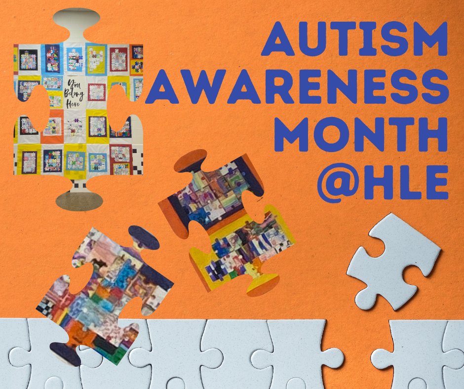 April is Autism Awareness Month and HLES students are learning about autism and celebrating our difference.  #BeKindBeYouBelong #DifferentNotLess #autismo
