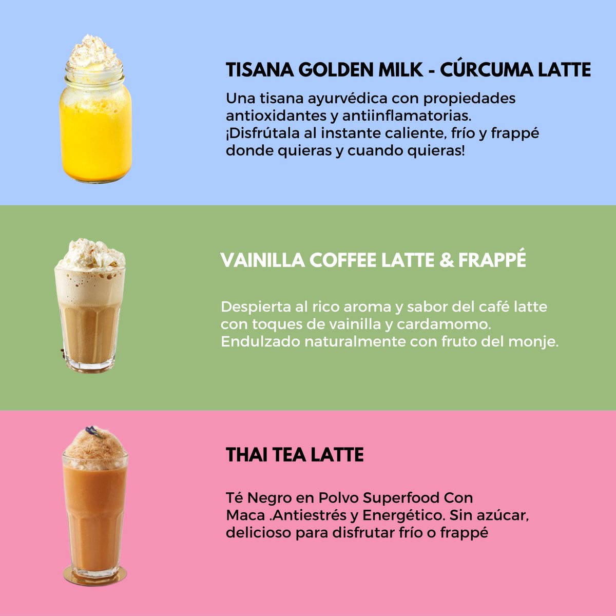 Te compartimos 3 bubble teas que puedes disfrutar estas vacaciones en nuestras Zoma Tea Houses, ¿Cuál disfrutarías primero?