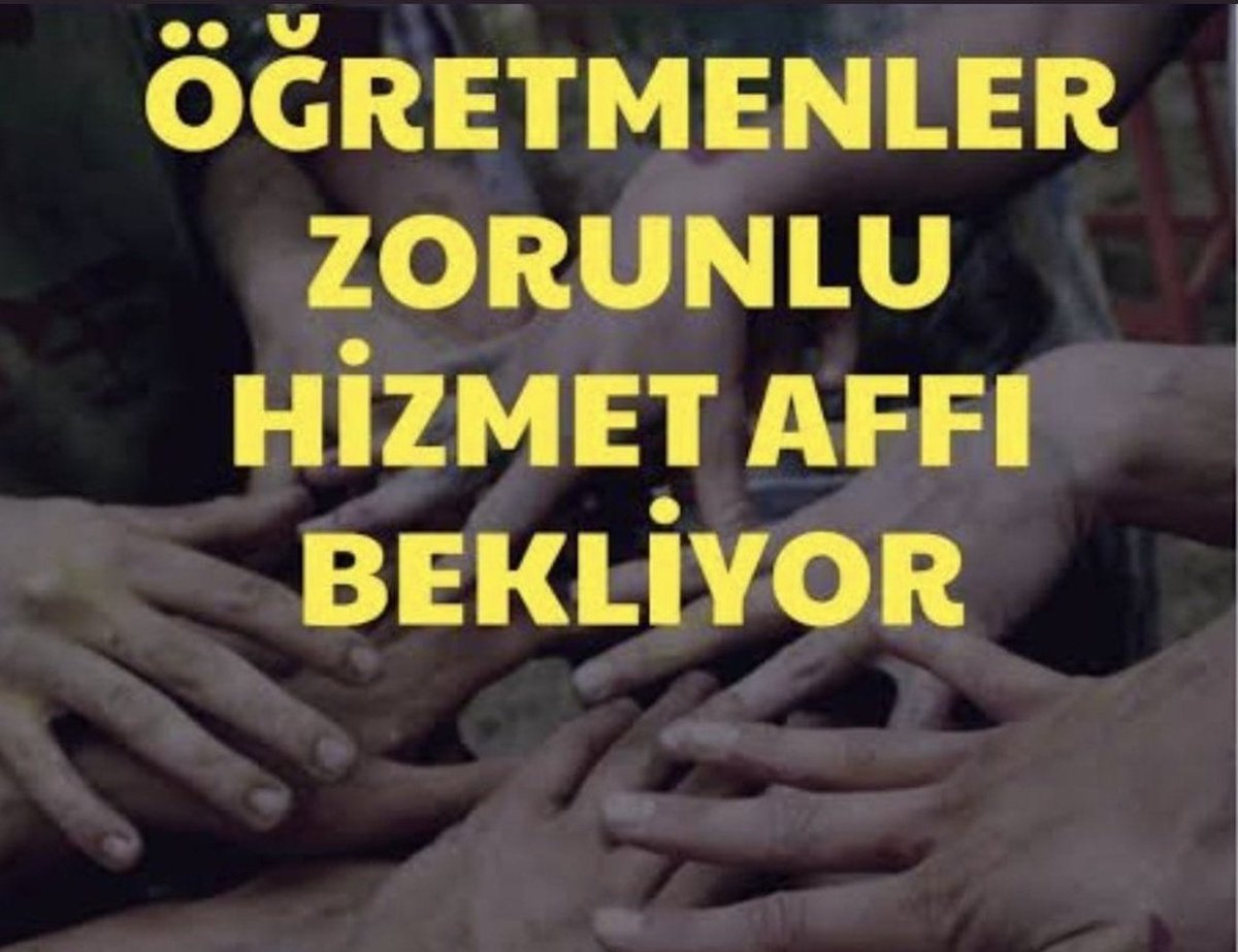 Öğretmenler zorunlu hizmet affı bekliyor.

<a href="/RTErdogan/">Recep Tayyip Erdoğan</a>
<a href="/tcbestepe/">T.C. Cumhurbaşkanlığı</a>
#MebZorunluyuErtelemeAffet