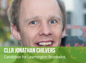 County Councillor standing to be elected as District Councillor in Leamington Willes... 
Visit our website to read Jonathan's introduction. warwickdistrict.greenparty.org.uk