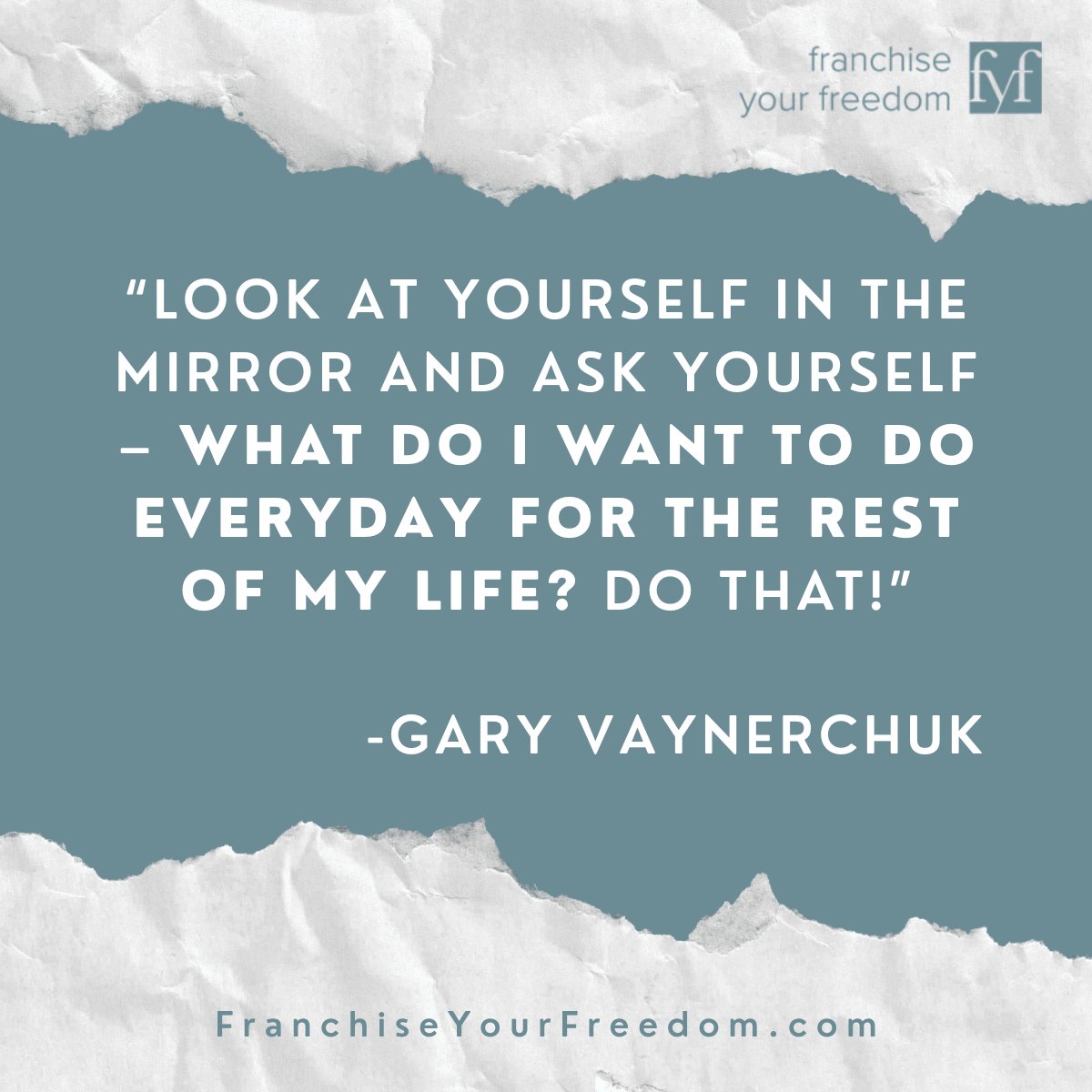 FranchiseFree1's tweet photo. Every new day is a new opportunity to create the life you want to have. Are you doing what you want to do for the rest of your life?

Share with me what do you want to do everyday but are not doing?

#garyvaynerchuk #FranchiseYourFreedom #takerisks #comfortzone https://t.co/25TOtpkzPv