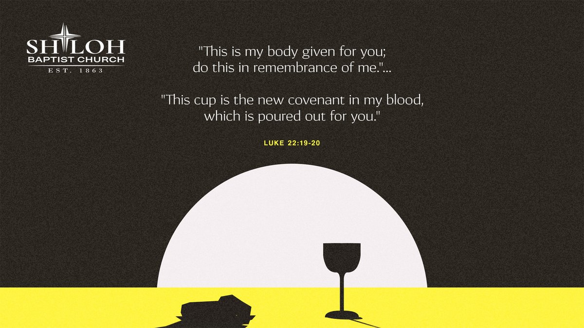 SBCAlexVA's tweet photo. This is the day we remember the Last Supper, where Jesus revealed what would happen to Him the next day: His crucifixion securing salvation for all.
#HolyWeek #EasteratShiloh #sbcvalive https://t.co/ePUqCHxaGz