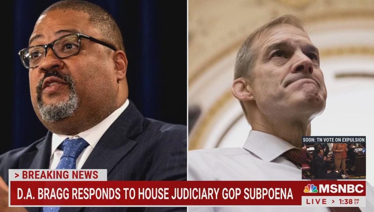 Kamatsu on Twitter "NY AG Braggs office Attorney responds to GOP POS JIm Bozo Jordans actions...."