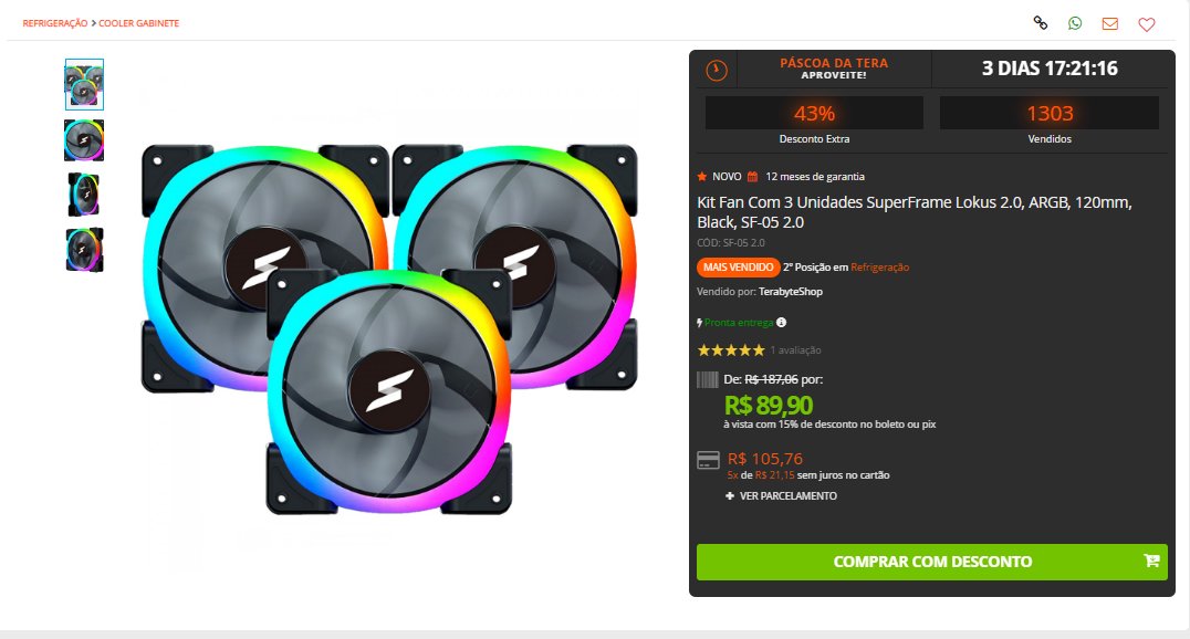 PromoLinkBR's tweet image. Kit Fan Com 3 Unidades SuperFrame Lokus 2.0, ARGB, 120mm, Black, SF-05 2.0

por R$ 89,90 à vista com 15% de desconto no boleto ou pix
ou em até 5x de R$ 21,15 sem juros

Acesse: terabyteshop.com.br/produto/23463/…

Loja: Terabyte
#SuperFrame #SetupGamer #promotwt