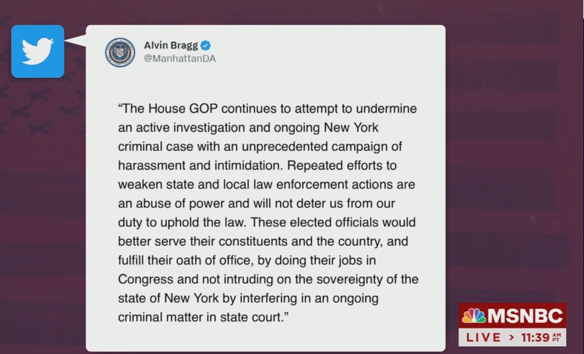 Kamatsu on Twitter "NY AG Braggs office Attorney responds to GOP POS JIm Bozo Jordans actions...."