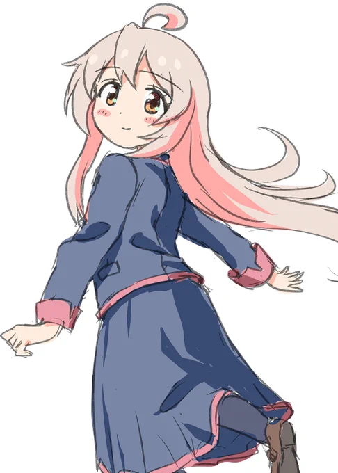寝る前におにまい緒山まひろrkgkたまにはいつもと違う題材を描いてみる練習も必要よね#おにまい 