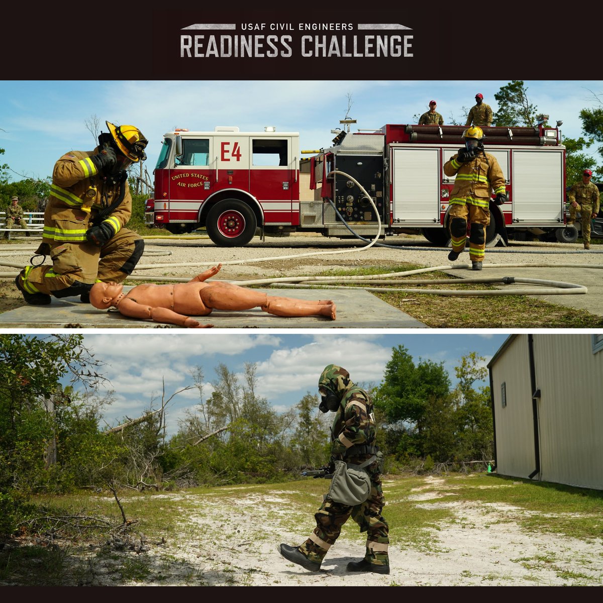 AirForceCE's tweet image. Take a look back at Readiness Challenge VIII and get ready to follow along with our live coverage of Readiness Challenge IX from 24-28 April!

#CEAirmen #AirmenEngineers #ReadyAF #AlwaysReady #AlwaysThere #LeadTheWay #CE #USAFCE #USA