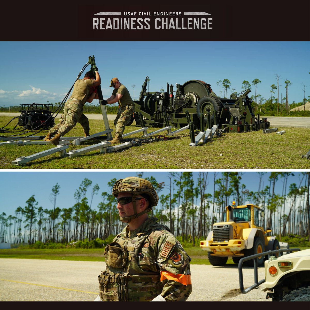 AirForceCE's tweet image. Take a look back at Readiness Challenge VIII and get ready to follow along with our live coverage of Readiness Challenge IX from 24-28 April!

#CEAirmen #AirmenEngineers #ReadyAF #AlwaysReady #AlwaysThere #LeadTheWay #CE #USAFCE #USA