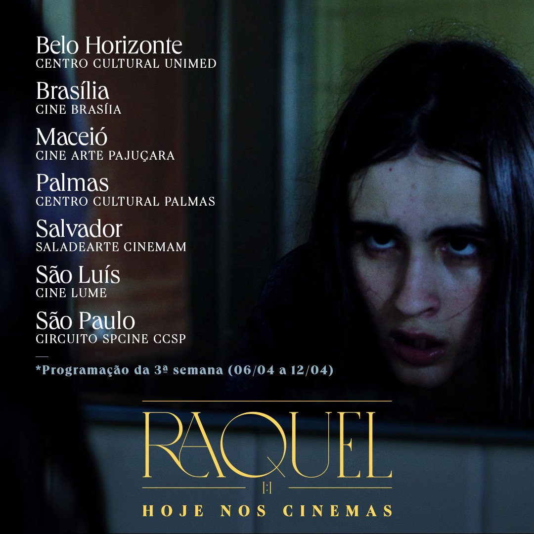 RAQUEL 1:1 está em exibição nos cinemas brasileiros!

Um instigante suspense religioso dirigido por Mariana Bastos e estrelado por Valentina Herszage. ✝️

Ingressos: movieid.com/raquel1:1