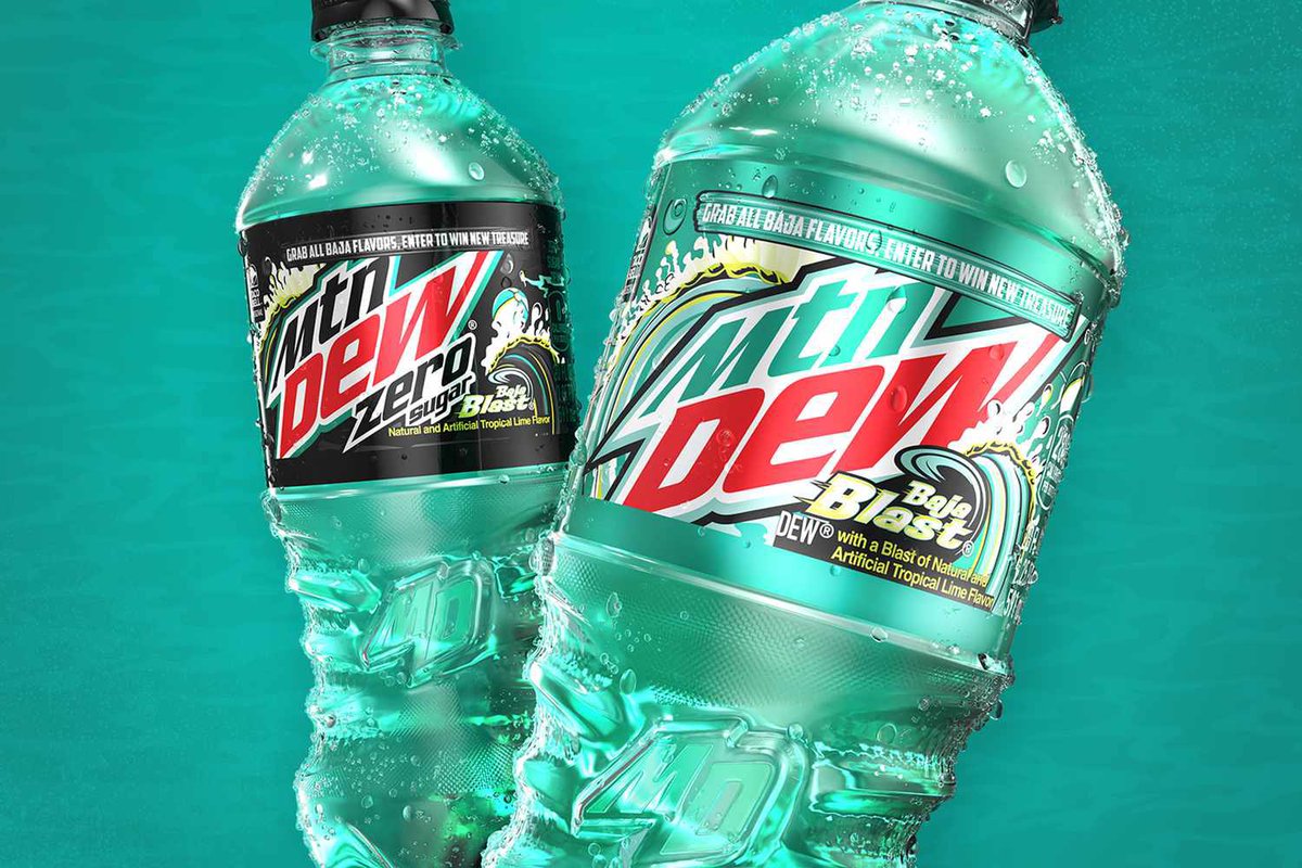PitchBlackDew's tweet photo. And that’s a wrap! Your winner of #Dewmadness2023 is none other than the Taco Bell original, Baja Blast! You guys proved it truly was a worthy adversary of #PitchBlack in #Dewcision2016 and an absolute classic. Thanks everyone for voting! https://t.co/7h2X4ULRrC