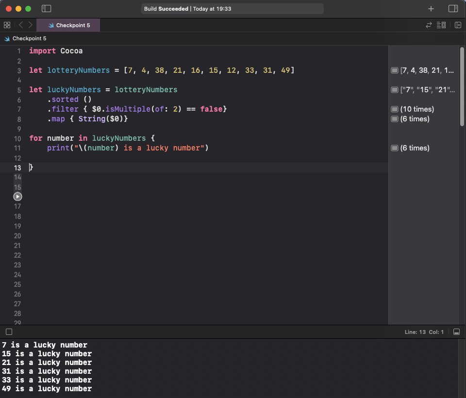 haque_tajwar's tweet photo. 🎉 I just finished Day 9 of the #100DaysOfSwiftUI at https://t.co/j4ub2Snj5z via @twostraws 

Finally back to learning Switf after a few days of hiatus, still bit unsure on trailing closures but got most of the rest of the lesson.

My solution to Checkpoint 5 https://t.co/5p8BZRbchn