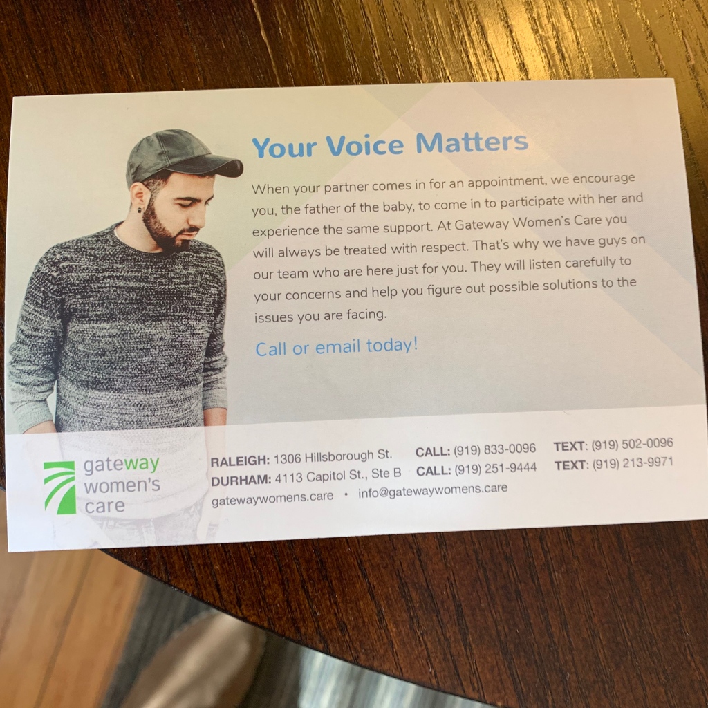 We serve men too! Male advocates are here to meet with the guys.