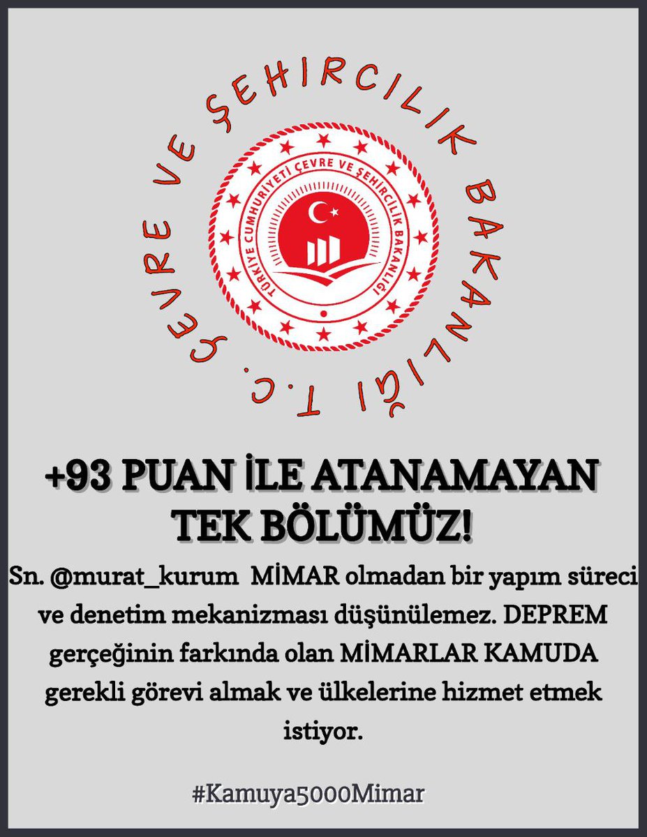 mimarbey99's tweet photo. Mimarlar atama bekliyor #AzÖnceKonuştum https://t.co/UzYDi5eb5P