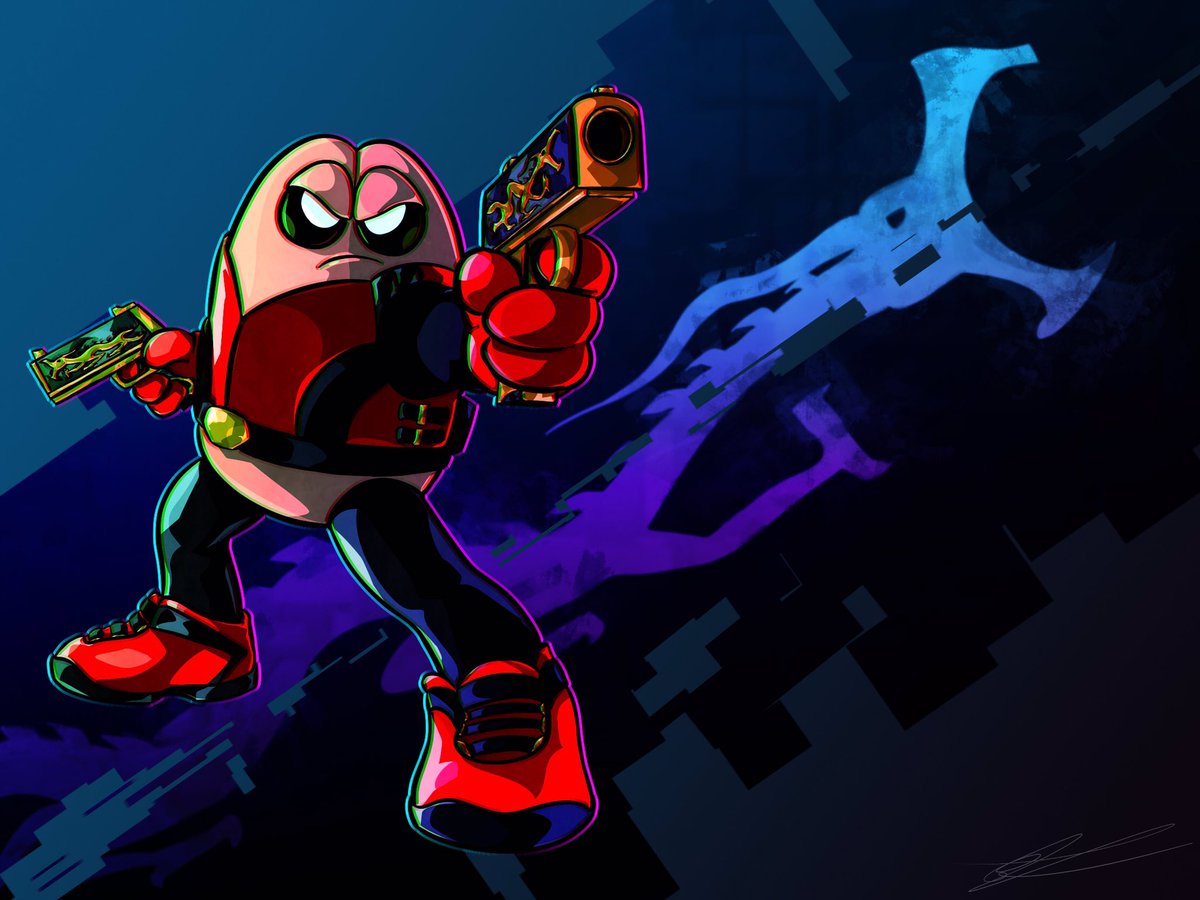 SpyralAtelier's tweet photo. “… can you TURN DOWN THE MUSIC!? I’M TRYING TO GET SOME SLEEP, HERE!”

Killer Bean is from “Killer Bean (Series)” by Jeff Lew (@Real_KillerBean).

[made using ArtStudio Pro on my iPad Pro (10.5 inch)]

#killerbean #jefflew https://t.co/tgScomgTKU